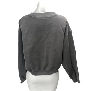 Madhappy Women's Charcoal Gray Spellout Logo Long Sleeve Sweatshirt Top Size L thumbnail 2