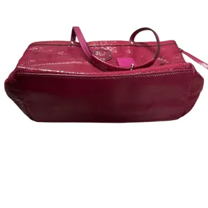 Coach Signature C Patent Leather Tote Bag Raspberry F15142 thumbnail 7