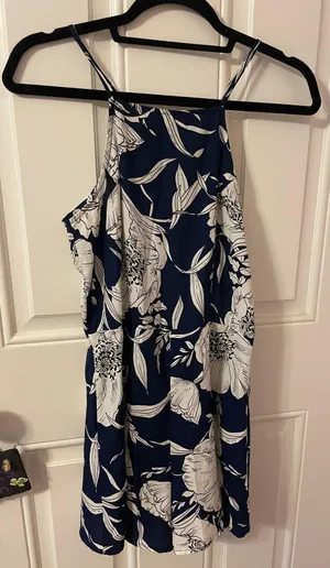 Blue And White Romper Size M thumbnail 1