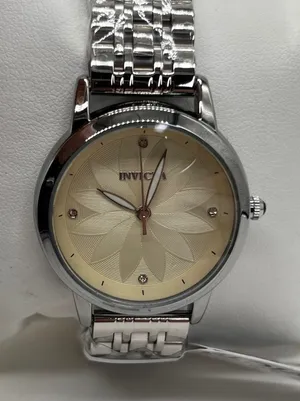 Invicta Watch Floral Sunburst Dial Crystal Accents 69308‎ Silver Champagne thumbnail 1