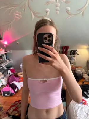 Edikted pink and white tube top thumbnail 3
