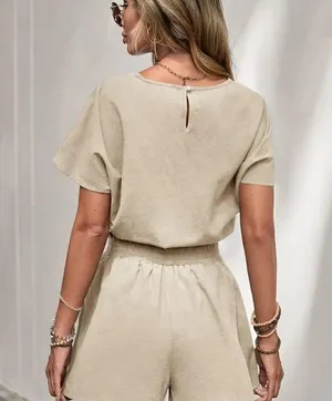 new 2 piece tan summer set thumbnail 2