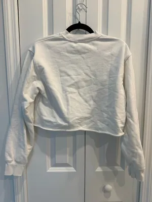 Aritzia TNA Terry Fleece Perfect Cropped Sweatshirt thumbnail 6