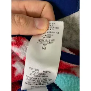 Patagonia Synchilla Makai totally red patchwork sweatshirt fleece XXS 25455 thumbnail 6