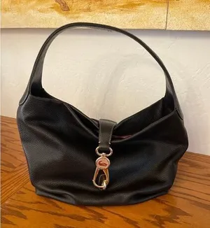 Dooney & Bourke black pebbled, Hobo leather bucket bag thumbnail 1