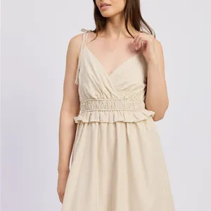 En Saison Brown Stripe Midi Dress thumbnail 4