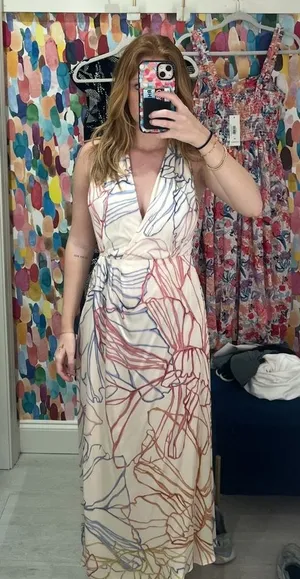 Boutique maxi dress with open back Multiple Size XS thumbnail 1
