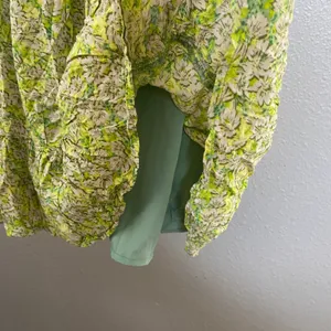 Green Fairycore Milkmaid Dress Large Babydoll Feminine Romantic Cottagecore thumbnail 5
