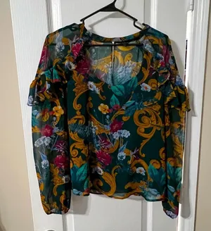 Guess Multicolor Floral Jacket thumbnail 1