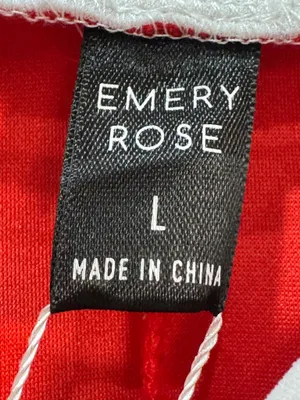 Red/White Emery Rose Contrast Color Mini Dress Size L Like New thumbnail 6