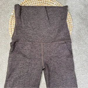 Offline by Aerie The Hugger Foldover Flare High Waisted Legging in Relic Brown S thumbnail 3