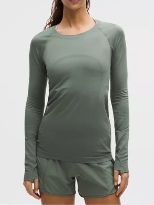Lululemon Swiftly Tech Long-Sleeve Shirt 2.0 Hip Length Willow Leaf Sage Green 6 thumbnail 2