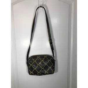 Longchamp Vintage Equestrian Brown Leather Crossbody Shoulder Bag thumbnail 2