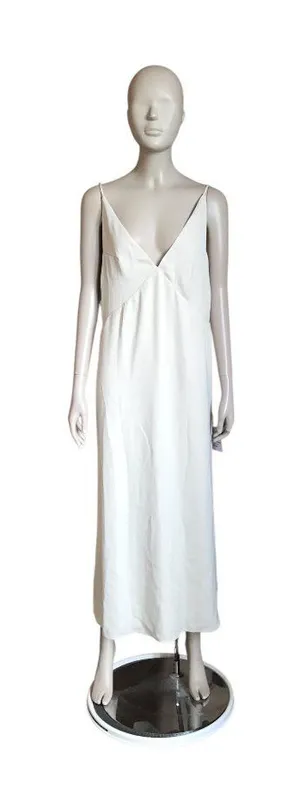 NWT ASOS Light Beige V Neck Dress thumbnail 1