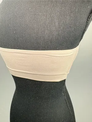 Strapless Seamless Bandeau Bra in Pale Pink thumbnail 7