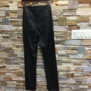 Zara‎ Elegant Black Straight Leg Faux Leather pants size 4 Womens thumbnail 3