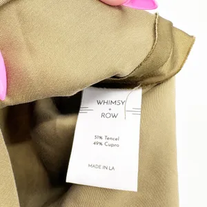 Whimsy + Row Womens Earthy Silky Hunter Green Satin Slit Midi Charlie Skirt L thumbnail 6