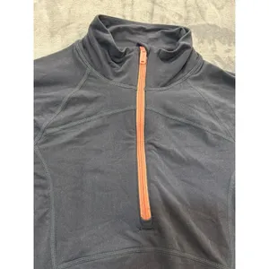 NWOT Free People Movement Quarter Zip Pullover Womens Black Orange Size M thumbnail 3