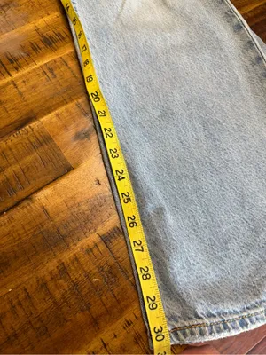 Levi's Ribcage Light Wash Distressed Wide-Leg Jeans Size 24 thumbnail 14