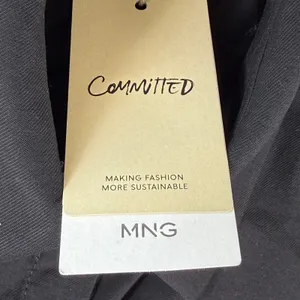 Mango MNG Black Sleeveless Maxi Dress 423TIBI Sustainable Viscose NWT Womens 6 M thumbnail 8