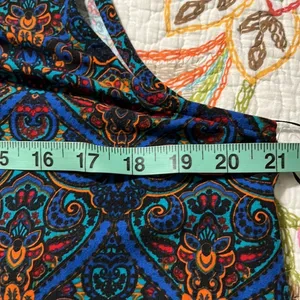 New Directions womens dress large sleeveless keyhole back geometric print comfy thumbnail 8