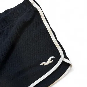 Hollister Y2K Black Dolphin Shorts L White Trim Low Rise Micro Shorts thumbnail 4