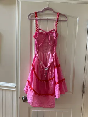 Hello Molly Hello Pink and Red Dress thumbnail 2
