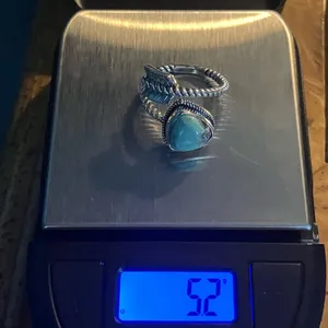 Royston Turquoise Sterling Silver Arrow Ring Size 7 Blue thumbnail 9