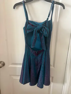 Dear Moon holographic dillards hoco dress thumbnail 4
