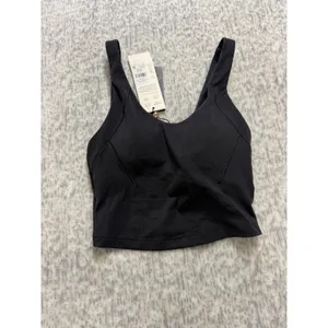Calia Inspire Scoop Neck Tank Pure Black‎ XXS WAX14705 Built In Bra NWT thumbnail 2