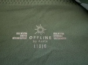AERIE-OFFLINE-GREEN SPORTS BRA-SIZE LARGE Excellent condition Bust: armpit to armpit thumbnail 5