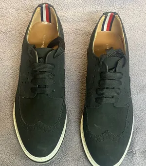 Tommy Hilfiger Black Brogue Sneakers thumbnail 1
