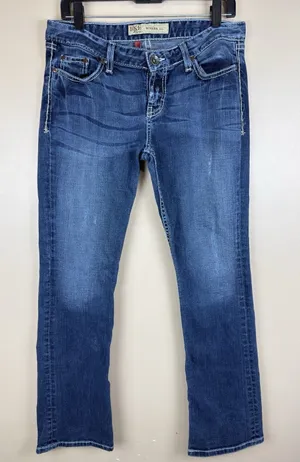 BKE Denim Sierra Bootcut Stretch Jeans Women’s Size 30x31.5 Low Rise Blue Denim thumbnail 1