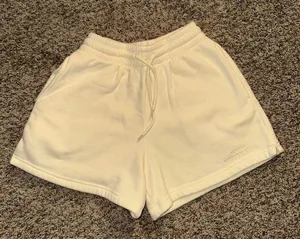 WHITE FOX BOUTIQUE yellow shorts, size XS, but they fit oversized thumbnail 2
