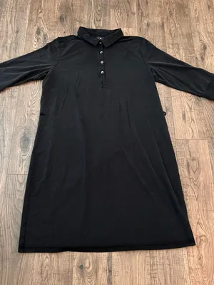 L.L Bean Midi Dress XL Polo Faded Black‎ thumbnail 1