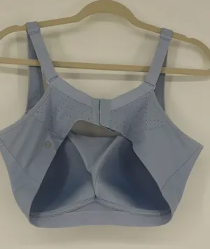 lululemon Run Times Bra 40D High Support Blue Perforated Sports Running Wireless thumbnail 1