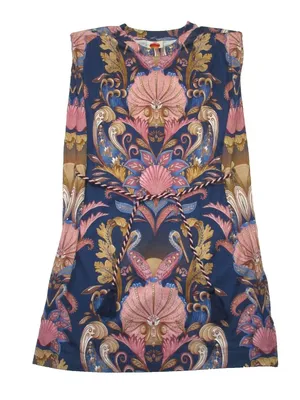 NWT FARM Rio Boho Beauty Cotton Bird Pelican T-shirt Mini Dress M thumbnail 4