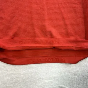 Lululemon Sz 0‎ Swiftly Tech Relaxed-Fit Polo Shirt Cropped Hot Heat / Red Glow thumbnail 8