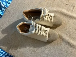 Women’s Neutral Canvas Espadrille Sneakers - Cream thumbnail 2