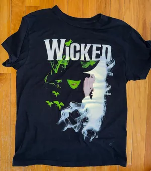 Wicked Musical Graphic Tee Black Size M Broadway Shirt thumbnail 1