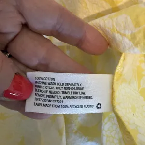 Lisa Marie‎ Fernandez XL Target Yellow Floral Tiered Trapeze Babydoll Swing thumbnail 8