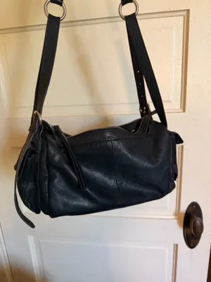 Free People Black Leather Purse thumbnail 3