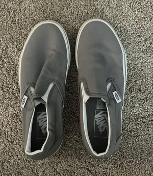 Vans Grey Slip On Size 6.5 Women thumbnail 1