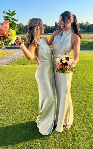 Show Me Your Mumu Green Long Dress thumbnail 1