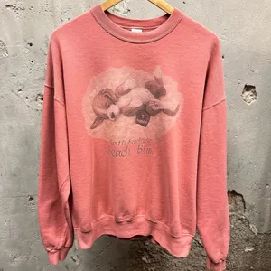 Vintage 90s Pink Dog Myrtle Beach Bum Crewneck Sweatshirt USA Made XL Unisex thumbnail 1
