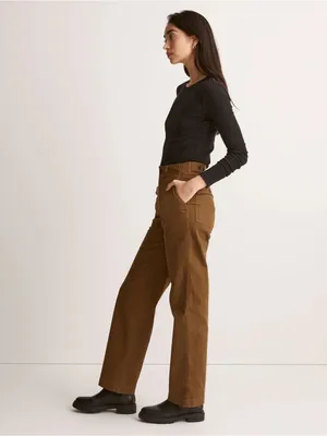 Madewell The Perfect Vintage Wide Leg Utility Pant Women’s 25T Golden Spinach thumbnail 2