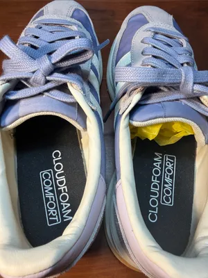 adidas Women's Lavender and White Retro Trainer thumbnail 6