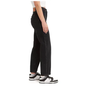 NWOT Levis Womens 94 Baggy Jeans Black Stonewash Straight‎ Leg Denim Size 25 thumbnail 3