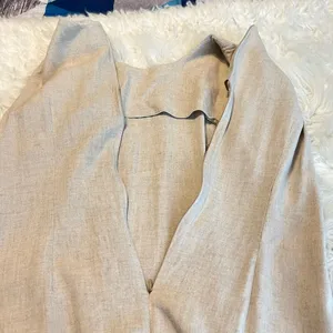 Bice by Sag Harbor Beige Linen Blend Dress Woman’s Size Large Sleeveless Neutral thumbnail 10