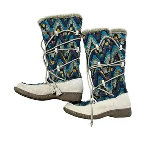 Women's SAM‎ EDELMAN 15 Inch Tall Brown Boots Size 9 Hook&Loop thumbnail 1